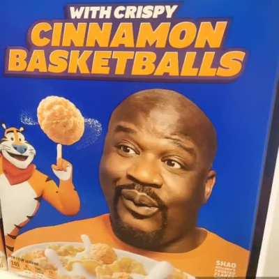 HE'S IN MY CEREAL BOX