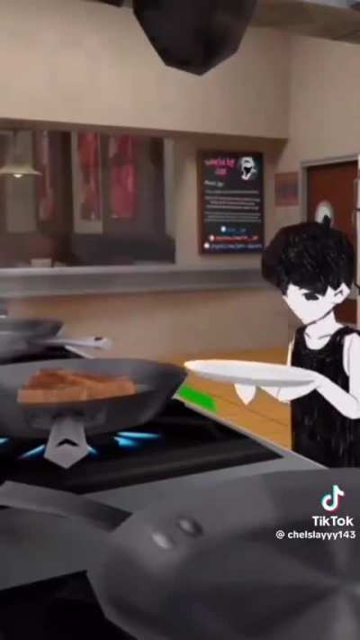 Mari and Omori in the kitchen cooking for their friends!!! :D