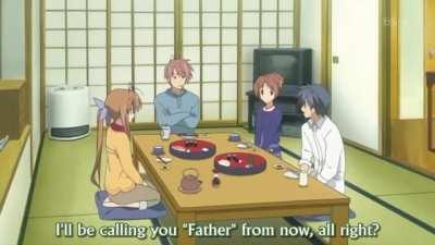 Father and son bonding [Clannad]