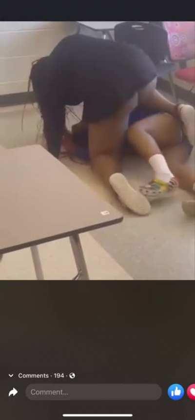 Student fights teacher who has a booty