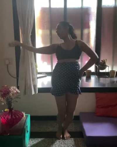 Apporva Arora Acting like a Stripper of some Cheap Bar Dancing and Whoring like a Whore