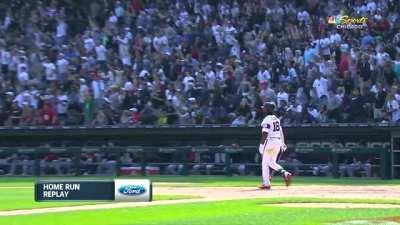 Brian Goodwin with the bat flip of the year.