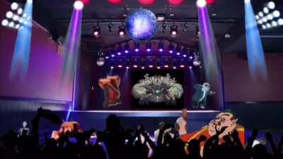 Me and the Boys fighting Crabulon