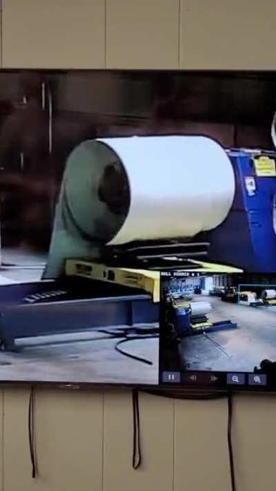 Guy at work today got absolutely yeeted by a metal coil. He's ok, but I think he learned his lesson.