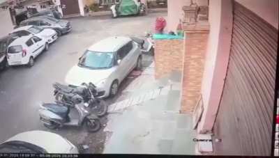 CCTV Footage Of Pakistani projectile striking civilian home in Jammu's Rehari area, J&K, yesterday morning.
Pics/Videos