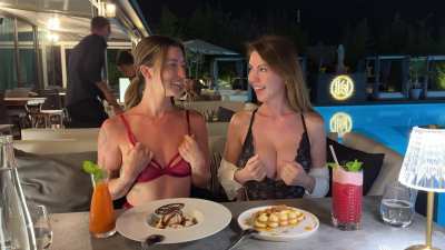 A hot scene in public