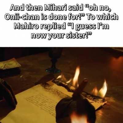 Truly one of the most Onimai moments