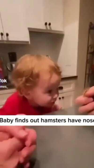 Wait till he finds out he has a nose of his own