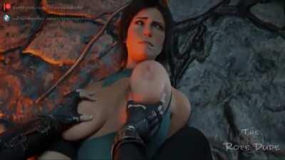Playing With Lara Tits (The Rope Dude) [Tomb Raider]