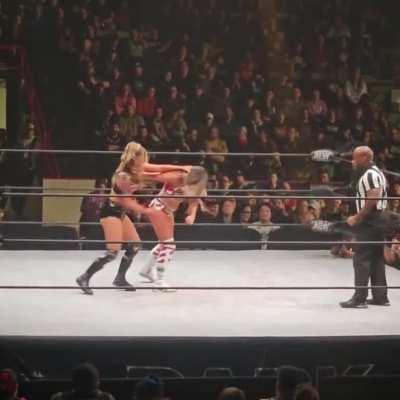 The Britt Baker and Anna Jay match at a recent AEW House Show.