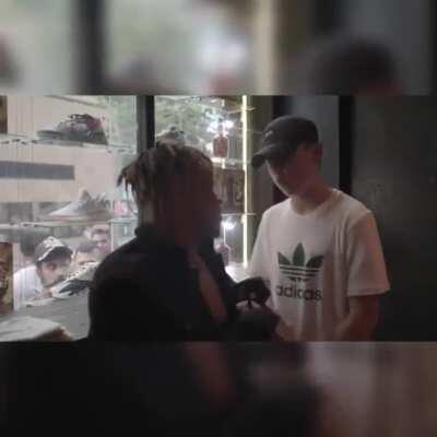 Back when Laroi was just a fan boy