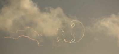 Wingtip vortices from a F-15