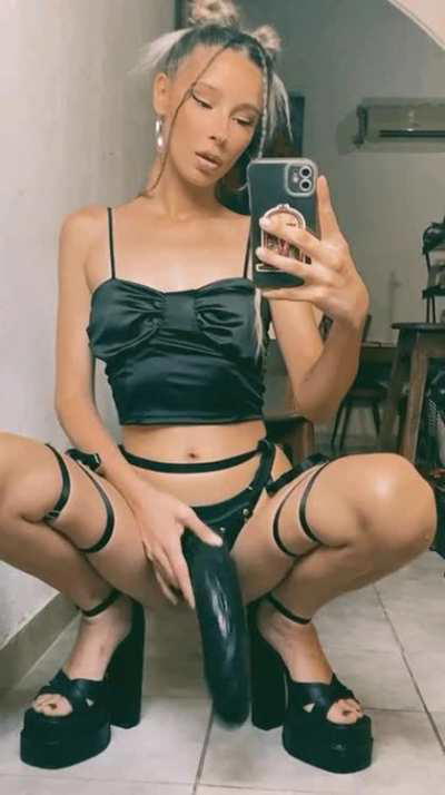 You come home and I'm waiting for you like this... what would you do?