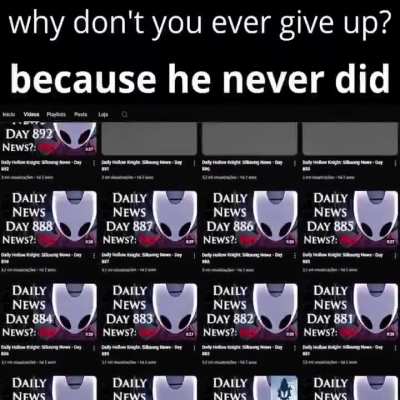 He didn't give up. What's your excuse?