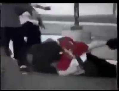 Imagine pulling out a gun and getting the snot beat out of u