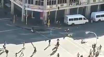 Durban today. Looting and chaos already.