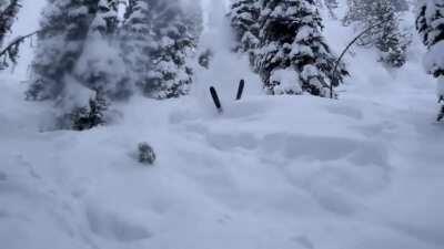 Hmrb while I absolutely boost this cliff into the snow