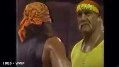 WWF prediction of the 9/11 attacks in 1989. Masonic predictive programming at it's finest with Hulk Hogan, bringing down the Twin Towers, and the New World Order.