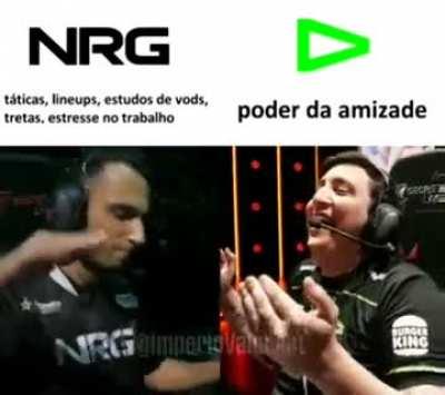 NRG: tactics, lineups, vod reviewing, stress.                Loud: friendship power.