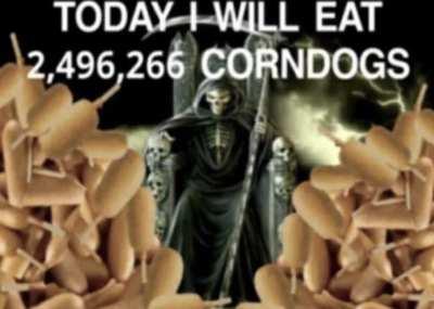 Today I will eat 2,496,266 CORNDOGS (That’s Saul, Folks)