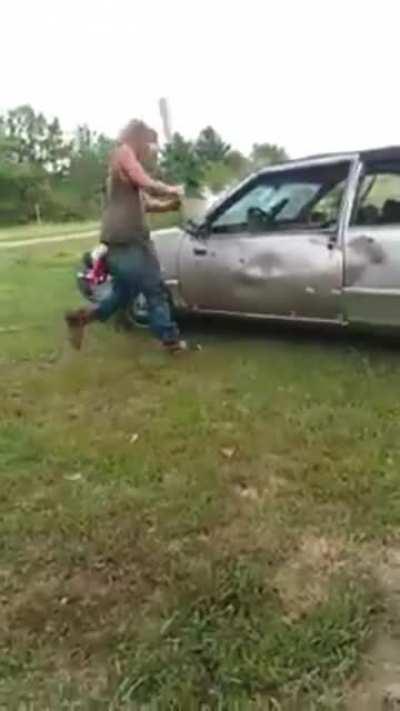 HMB while I take out my aggression on this old car