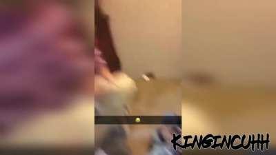 Kid accidentally broke a window... the rest is history.. hehe