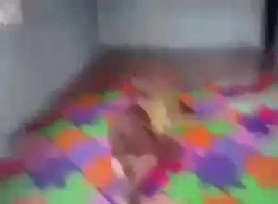 Girl hurts herself while dancing