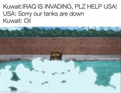 Why use Navy when your tanks can swim across the waters to get oil