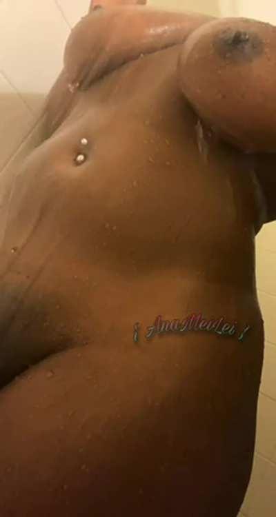 I like to start and end wet