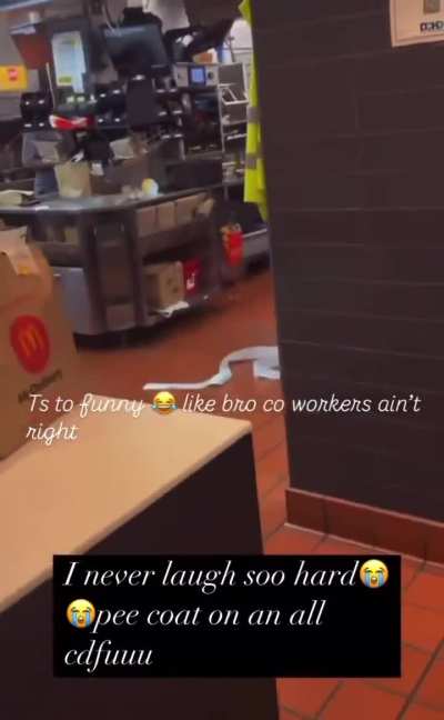 One customer in a suit vs four coworkers