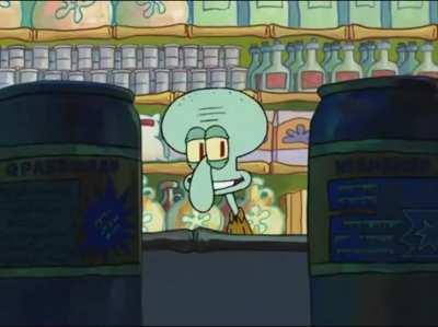 Look what Squidward found!