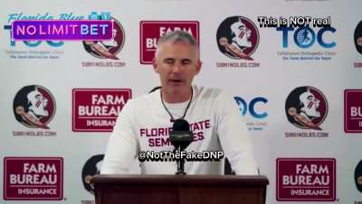 [@notthefakeDNP] Mike Norvell was pretty mad about the Virginia field storming.