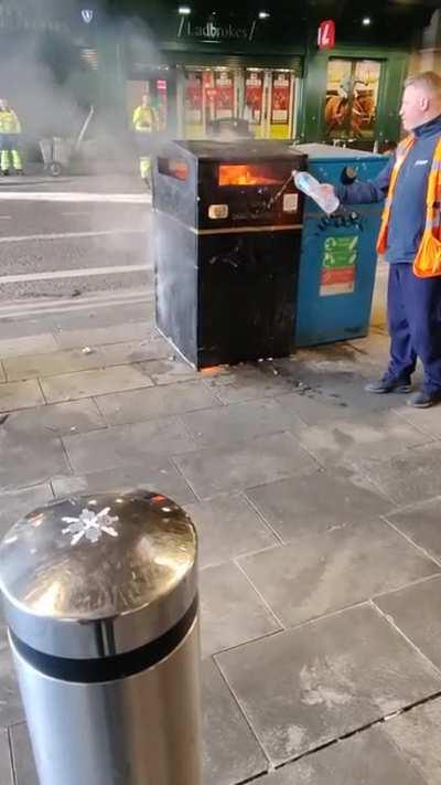 Somehow I don't think the bottled water is gonna cut it