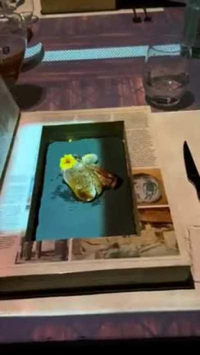 At a restaurant in Eindhoven, Holland