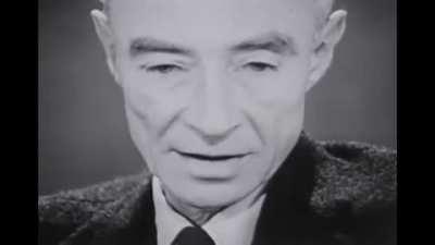 75 years ago on August 1945, days after atomic bombings of Hiroshima and Nagasak. J Robert Oppenheimer gave this famous speech
