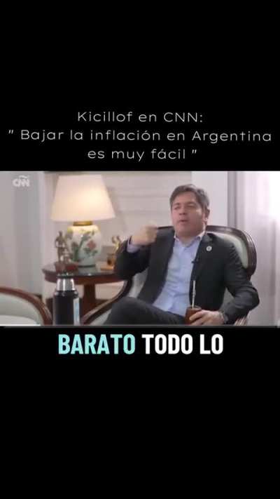 kicillof hablo sobre el plan económico de Milei en cnn: