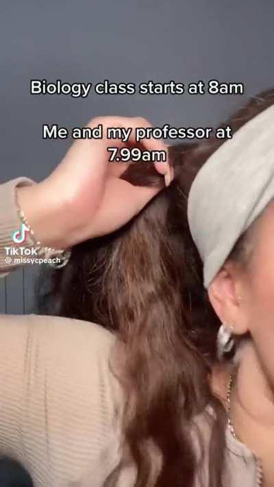 I think we'd be late to class