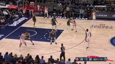 [Highlight] Sengun with a slick behind the back pass for an easy dunk