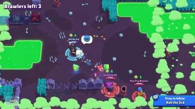 Teamers tried to 5v1 me, but i got away with a colt super and ended it with a sad pin