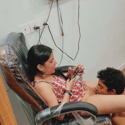 I was getting bored while my dog was licking