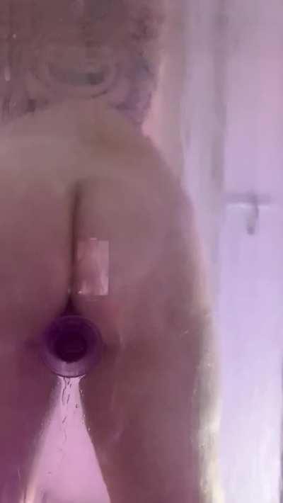 I had some fun with my dildo in the shower