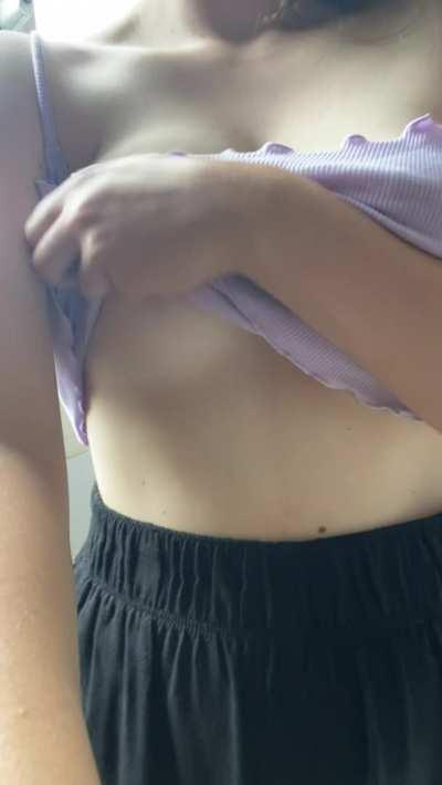 Anyone wanna play with my tits?