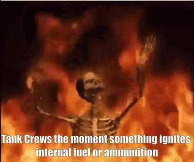 being locked in a metal box filled to the brim with flammable and high explosive materials sure does sound fun