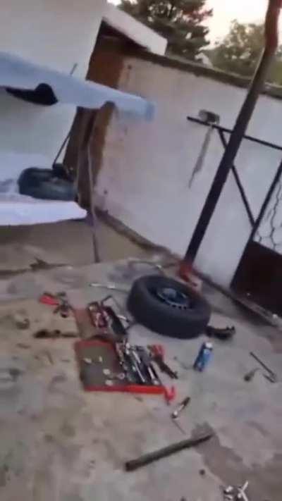 releasing tension from a shock absorber