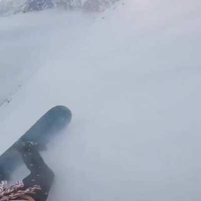 Snowboarding in the restricted zone