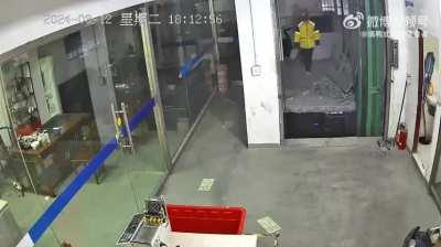 Why it is most important to always look where you go, even if you went there before 100's of times. Floor was dismantled during lunch break to open up lift shaft. They neglected to tell the workers.