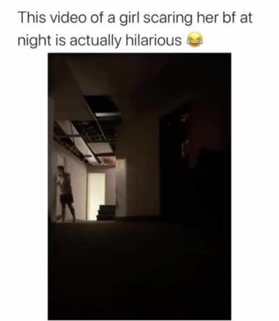 You can hear genuine fear in his voice