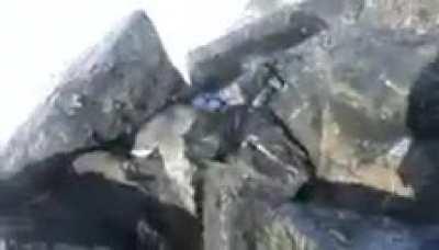 Getting knocked off your feet on a jetty