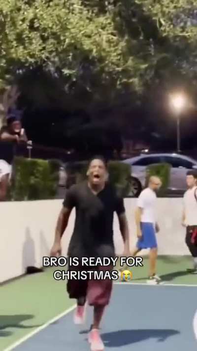 Bro's ready for Christmas 