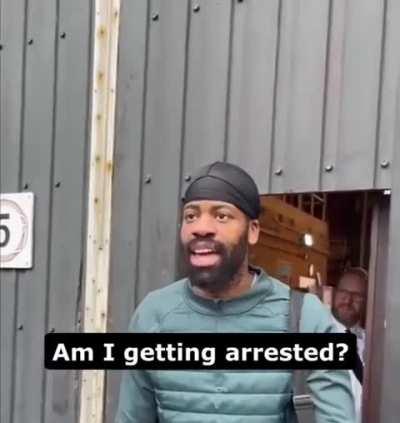 Getting arrested straight from prison